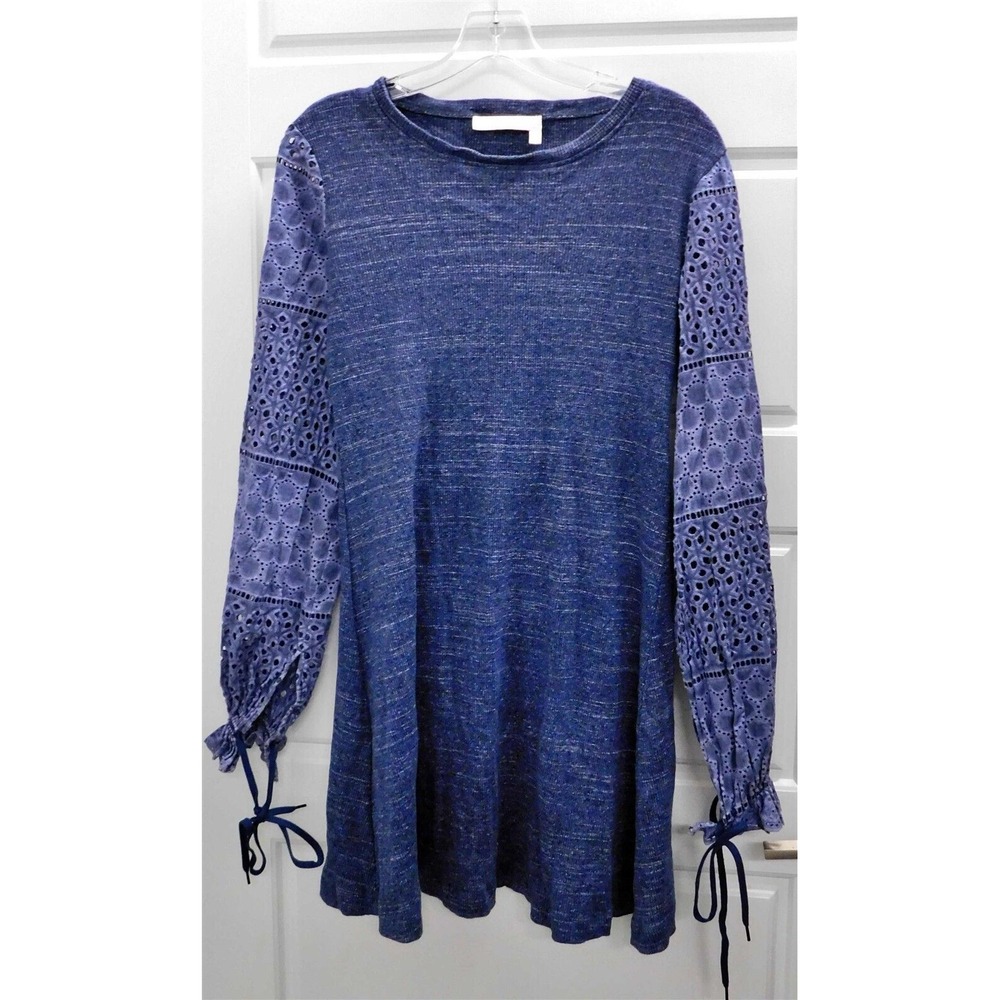 See By Chloe Blue Denim Cotton Long Sleeve Dress‎ sz S